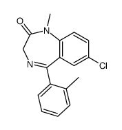 7-chloro-1-methyl-5-o-tolyl-1,3-dihydro-benzo[e][1,4]diazepin-2-one Structure