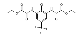 diethyl N,N'-[2-chloro-5-(trifluoromethyl)-m-phenylene] dioxamate Structure