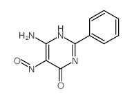 6-amino-5-nitroso-2-phenyl-1H-pyrimidin-4-one structure