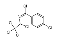 4-chloro-N-(1,2,2,2-tetrachloro-ethyl)-benzimidoyl chloride Structure