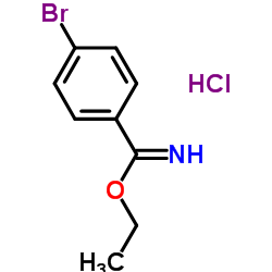 4-Bromobenzimidic acid ethyl ester hydrochloride结构式