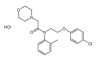 N-[2-(4-chlorophenoxy)ethyl]-N-(2-methylphenyl)-2-morpholin-4-ylacetamide,hydrochloride Structure