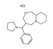 4-(phenyl-pyrrolidin-1-yl-methyl)-octahydro-pyrido[2,1-c][1,4]oxazepine, dihydrochloride Structure