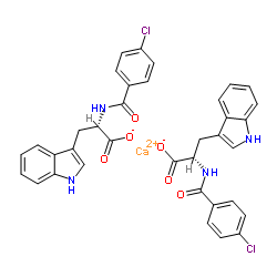 4-chlorobenzoyl-l-tryptophan calcium salt structure