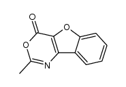 2-methyl-benzo[4,5]furo[3,2-d][1,3]oxazin-4-one结构式
