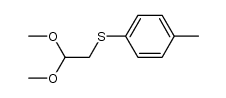 p-tolylsulfanyl-acetaldehyde dimethylacetal结构式