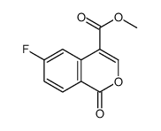 methyl 6-fluoro-1-oxoisochromene-4-carboxylate结构式