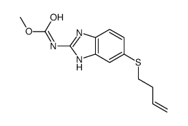 methyl N-(6-but-3-enylsulfanyl-1H-benzimidazol-2-yl)carbamate结构式