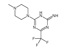 6-(Trifluoromethyl)-4-(4-methylpiperazin-1-yl)-1,3,5-triazin-2-amine结构式