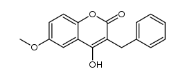 3-benzyl-4-hydroxy-6-methoxy-coumarin结构式