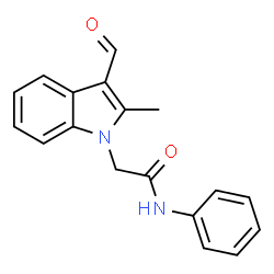 1H-Indole-1-acetamide,3-formyl-2-methyl-N-phenyl-(9CI)结构式