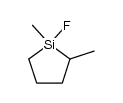 1-fluoro-1,2-dimethyl-silolane结构式