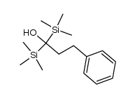 1,1-Bis(trimethylsilyl)-3-phenyl-1-propanol结构式