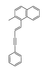 2-Methyl-1-((E)-4-phenyl-but-1-en-3-ynyl)-naphthalene Structure