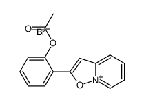 [2-([1,2]oxazolo[2,3-a]pyridin-8-ium-2-yl)phenyl] acetate,bromide Structure