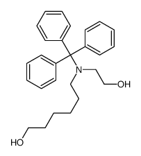 6-[2-hydroxyethyl(trityl)amino]hexan-1-ol Structure