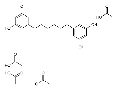 acetic acid,5-[6-(3,5-dihydroxyphenyl)hexyl]benzene-1,3-diol结构式