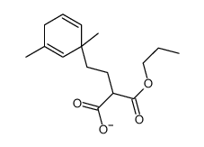 4-(1,3-dimethylcyclohexa-2,5-dien-1-yl)-2-propoxycarbonylbutanoate Structure