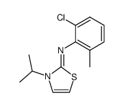 (2-chloro-6-methyl-phenyl)-(3-isopropyl-3H-thiazol-2-ylidene)-amine结构式