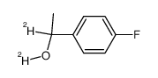 1-(4-fluorophenyl)ethan-1-d-1-ol-d结构式