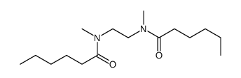 N-[2-[hexanoyl(methyl)amino]ethyl]-N-methylhexanamide Structure