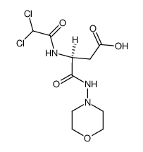 N2-dichloroacetyl-N1-morpholin-4-yl-isoasparagine结构式