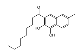 1-(3,4-dihydroxy-7-methylnaphthalen-2-yl)nonan-1-one Structure