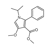 1-isopropyl-4-methoxy-2-phenyl-pyrrole-3-carboxylic acid methyl ester Structure