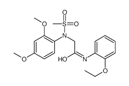 2-(2,4-dimethoxy-N-methylsulfonylanilino)-N-(2-ethoxyphenyl)acetamide Structure