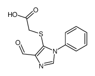 2-(5-formyl-3-phenylimidazol-4-yl)sulfanylacetic acid结构式