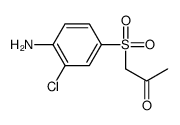 1-(4-amino-3-chlorophenyl)sulfonylpropan-2-one Structure