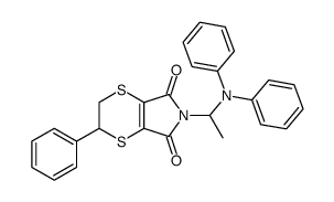 6-(1-diphenylamino-ethyl)-2-phenyl-2,3-dihydro-[1,4]dithiino[2,3-c]pyrrole-5,7-dione Structure