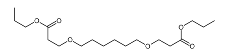 propyl 3-[6-(3-oxo-3-propoxypropoxy)hexoxy]propanoate结构式