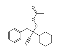 (1-cyano-1-cyclohexyl-2-phenylethyl) ethaneperoxoate Structure