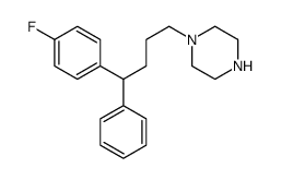 1-[4-(4-fluorophenyl)-4-phenylbutyl]piperazine结构式