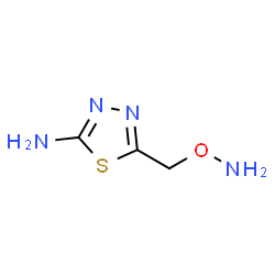 1,3,4-Thiadiazol-2-amine,5-[(aminooxy)methyl]-(9CI) structure