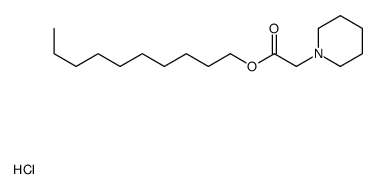 decyl 2-piperidin-1-ylacetate,hydrochloride结构式