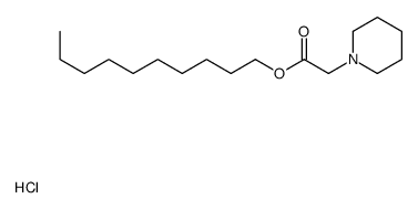 decyl 2-piperidin-1-ylacetate,hydrochloride Structure