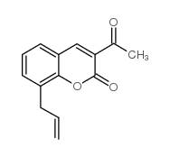 2H-1-Benzopyran-2-one,3-acetyl-8-(2-propen-1-yl)- picture