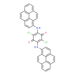 2,5-Dichloro-3,6-bis[(pyren-1-yl)amino]-2,5-cyclohexadiene-1,4-dione Structure