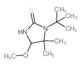 4-methoxy-5,5-dimethyl-1-tert-butyl-imidazolidine-2-thione结构式