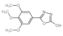 1,3,4-Oxadiazol-2(3H)-one,5-(3,4,5-trimethoxyphenyl)- Structure