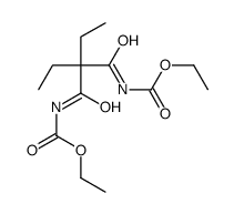 (2,2-Diethyl-1,3-dioxopropane-1,3-diyl)dicarbamic acid diethyl ester结构式