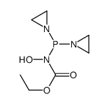 N-[Bis(1-aziridinyl)phosphinyl]-N-hydroxycarbamic acid ethyl ester结构式