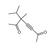 5-Methyl-5-isopropyl-3-heptyne-2,6-dione structure