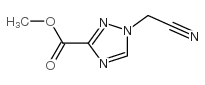 1H-1,2,4-Triazole-3-carboxylicacid, 1-(cyanomethyl)-, methyl ester structure