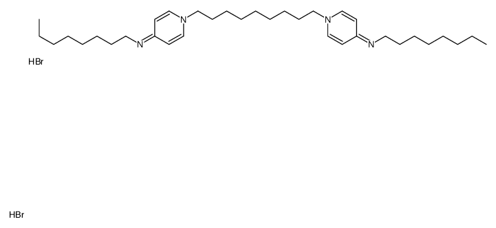 N-octyl-1-[9-[4-(octylamino)pyridin-1-ium-1-yl]nonyl]pyridin-1-ium-4-amine,dibromide结构式