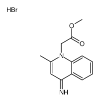 methyl 2-(4-amino-2-methylquinolin-1-ium-1-yl)acetate,bromide Structure