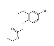 ethyl 2-(2-propan-2-yl-4-sulfanylphenoxy)acetate Structure