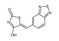 5-(2,1,3-benzothiadiazol-5-ylmethylidene)-1,3-thiazolidine-2,4-dione Structure